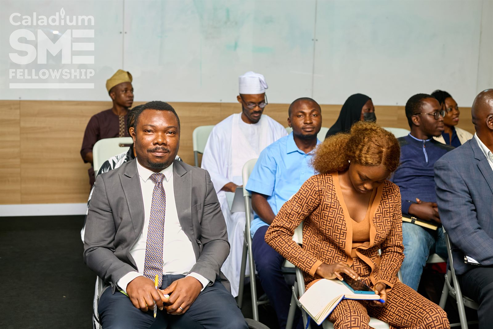 Business owners in fellowship workshop session